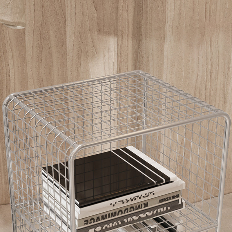 Industrial Standard Bookcase Contemporary Metal Closed Back Bookcase