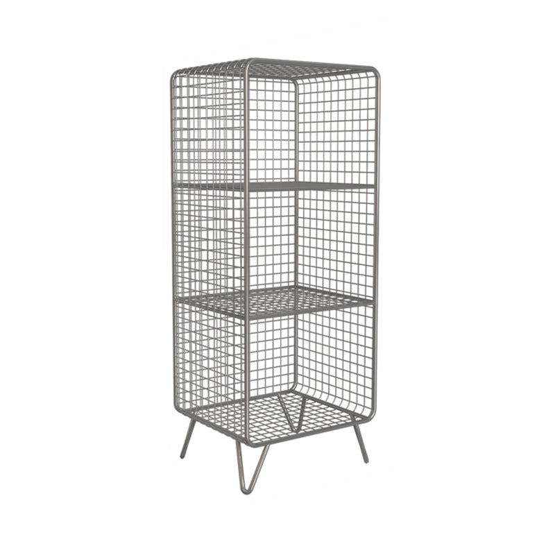 Industrial Standard Bookcase Contemporary Metal Closed Back Bookcase
