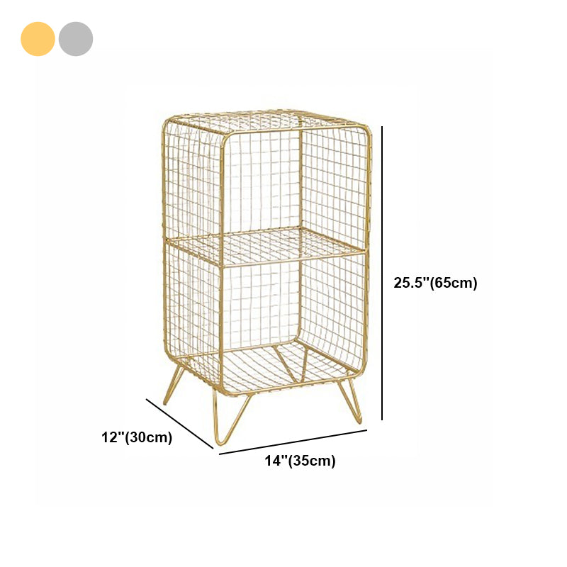 Industrial Standard Bookcase Contemporary Metal Closed Back Bookcase