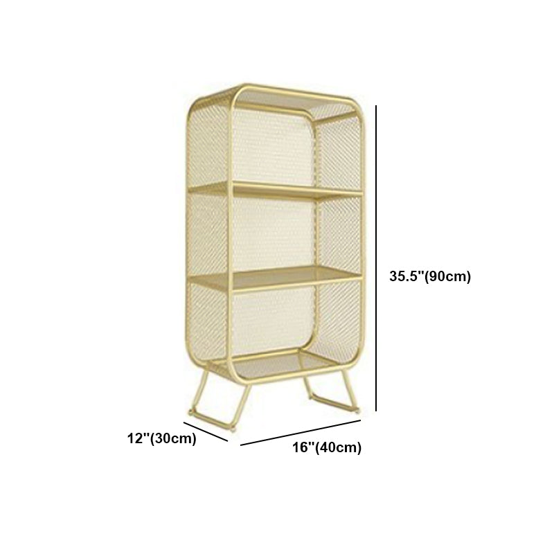 Industrial Standard Bookcase Contemporary Metal Closed Back Bookcase