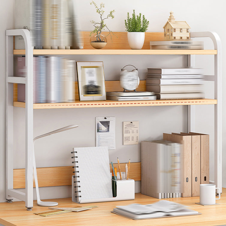 Doppel -Regalbuchregal zeitgenössischer Stil Open Back -Bücherregal für das Studienraum