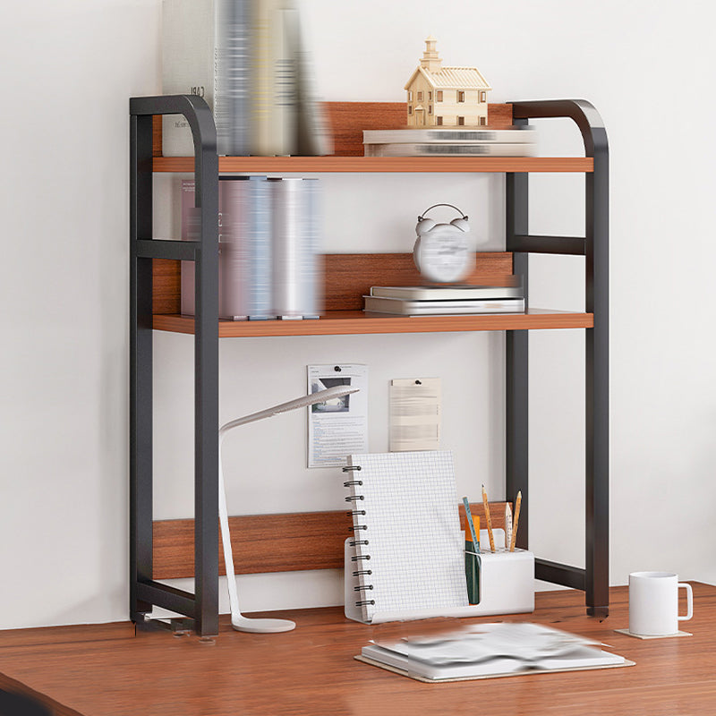 Doppel -Regalbuchregal zeitgenössischer Stil Open Back -Bücherregal für das Studienraum