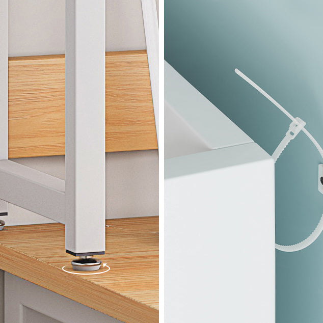 Doppel -Regalbuchregal zeitgenössischer Stil Open Back -Bücherregal für das Studienraum