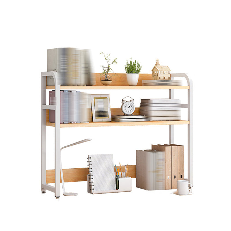 Doppel -Regalbuchregal zeitgenössischer Stil Open Back -Bücherregal für das Studienraum