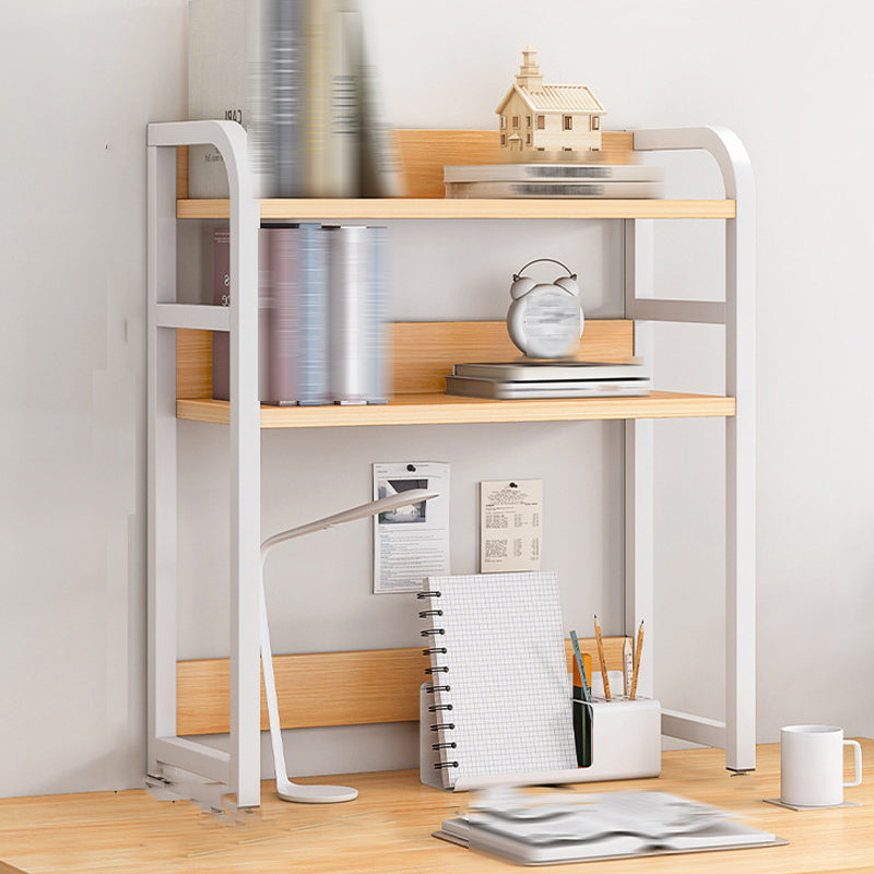 Doppel -Regalbuchregal zeitgenössischer Stil Open Back -Bücherregal für das Studienraum