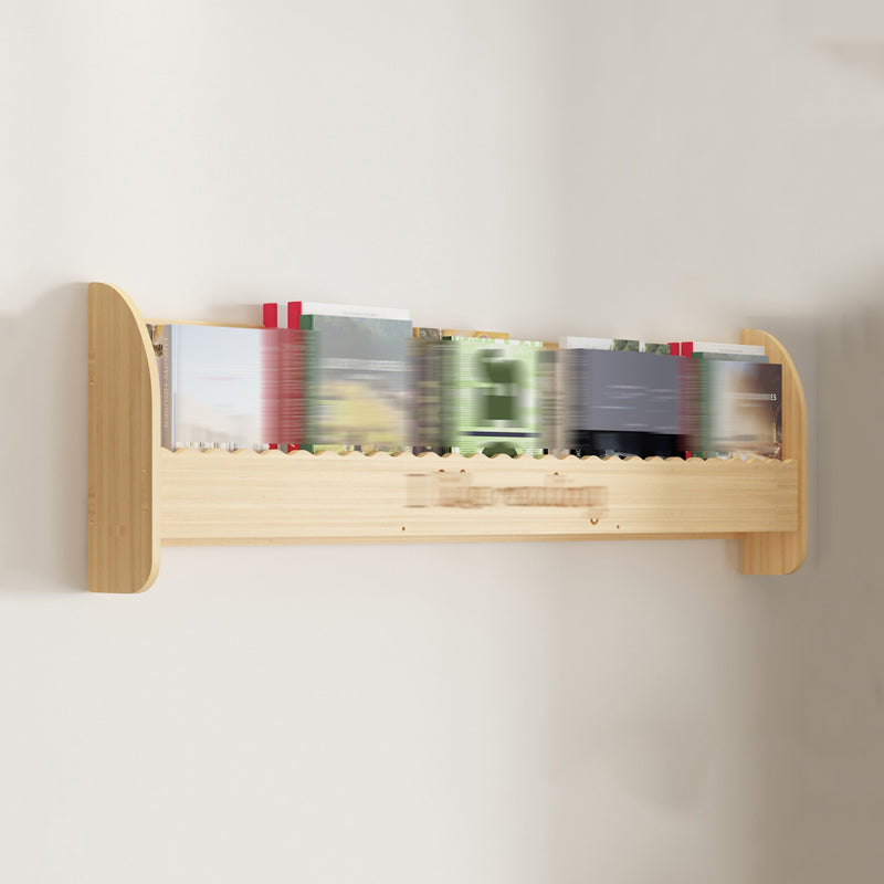 Modern Style Wooden Bookshelf Wall Mounted Shelf Bookcase for Study Room