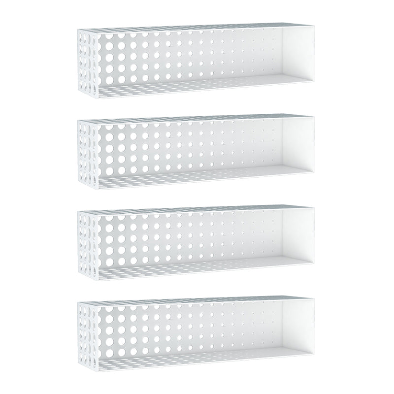 Scaffale orizzontale in ferro per unità murale contemporanea, 39,4 "l x 9,8" w x 9,8 "h