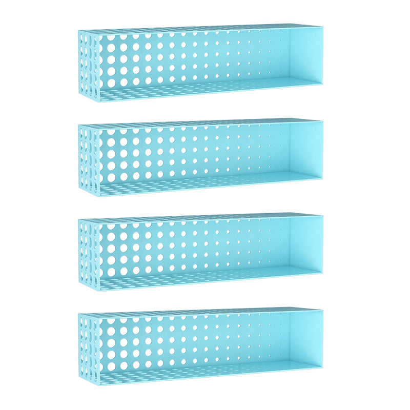 Scaffale orizzontale in ferro per unità murale contemporanea, 39,4 "l x 9,8" w x 9,8 "h