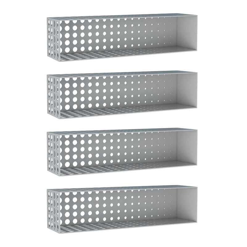 Scaffale orizzontale in ferro per unità murale contemporanea, 39,4 "l x 9,8" w x 9,8 "h