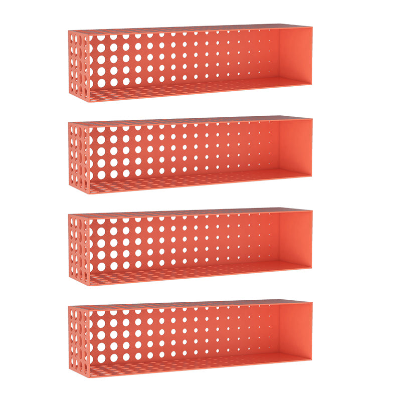 Scaffale orizzontale in ferro per unità murale contemporanea, 39,4 "l x 9,8" w x 9,8 "h