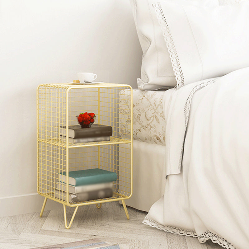 Closed Bookcase Shelf Industrial Metal Shelves for Study Room