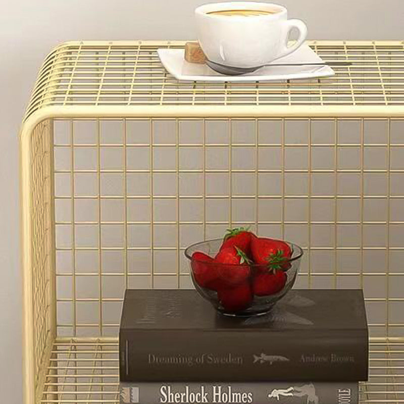 Closed Bookcase Shelf Industrial Metal Shelves for Study Room