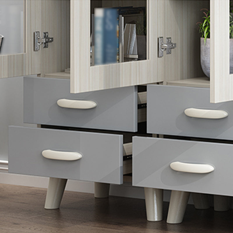 Standardgenössischer Stil Standard Bücherregal vertikales Buchregal mit Schubladenspeicher