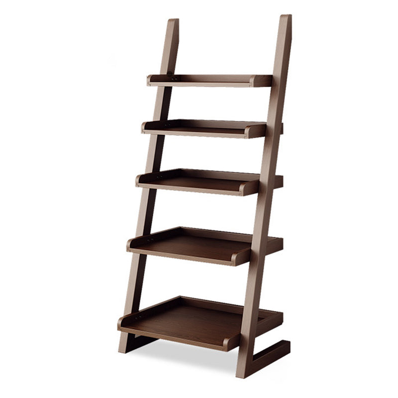 Modern Style Ladder Bookshelf Massivholzregal Bücherregal für Zuhause
