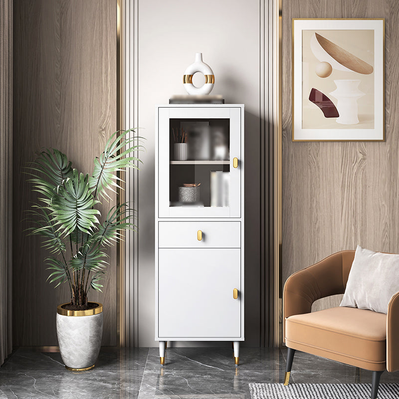 Wood Standard Bookcase Contemporary Book Shelf with Drawer Storage