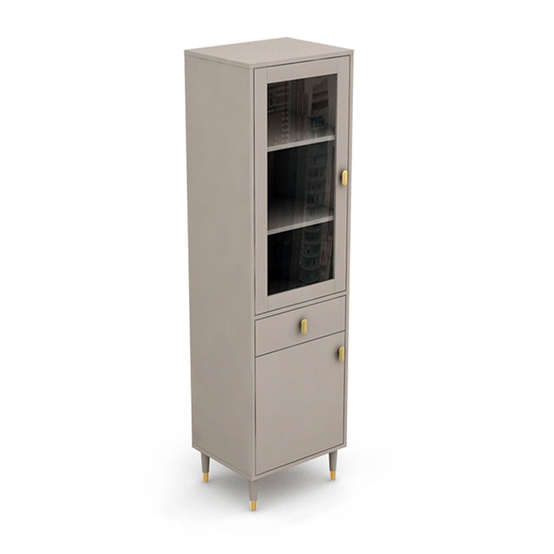 Wood Standard Bookcase Contemporary Book Shelf with Drawer Storage