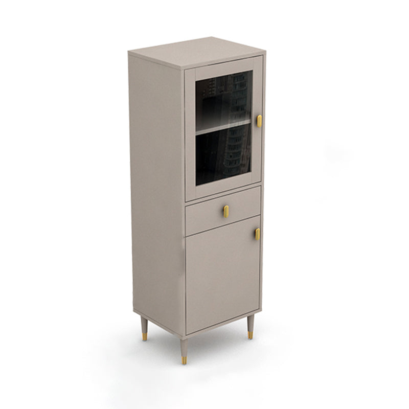 Wood Standard Bookcase Contemporary Book Shelf with Drawer Storage