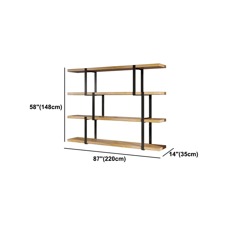 Industrial Style Open Bookshelf Etagere Shelf Bookcase for Home
