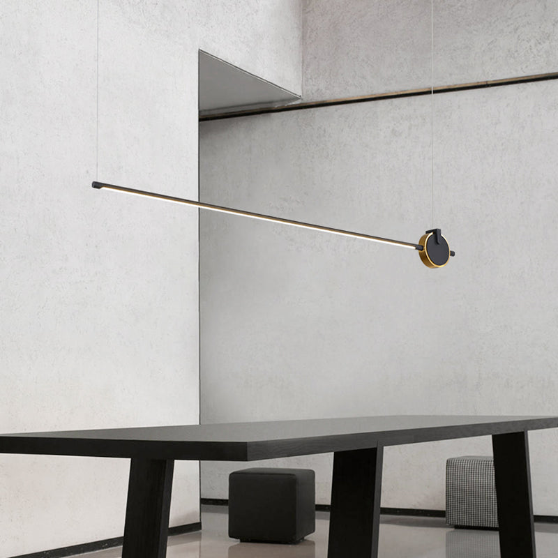 Moderne Inselbeleuchtungskörper 1-Licht-Restaurant LED-Federung mit Acrylschatten