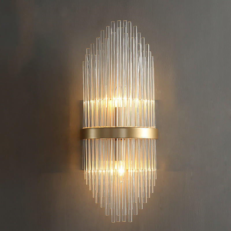 Postmodern Crystal Wall Light Geometric Shape Wall Sconce for Living Room