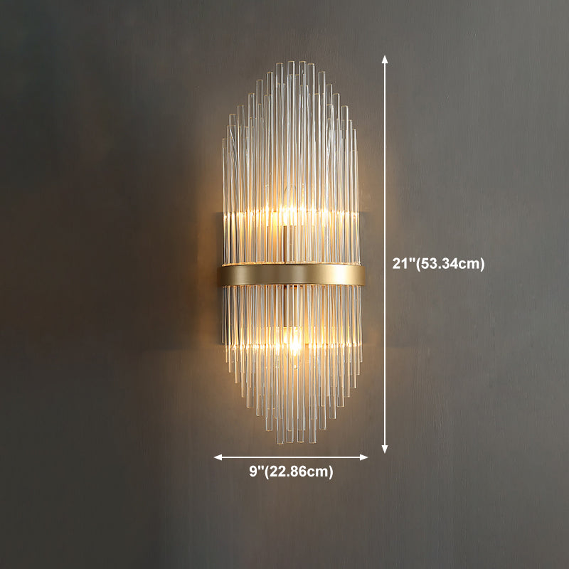 Postmodern Crystal Wall Light Geometric Shape Wall Sconce for Living Room