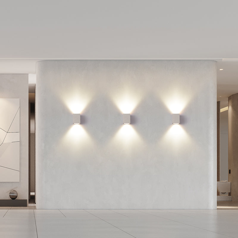 Pallen cúbico Splke Lighting Fixture Concreto Estilo simple Flush Monte Luz de pared