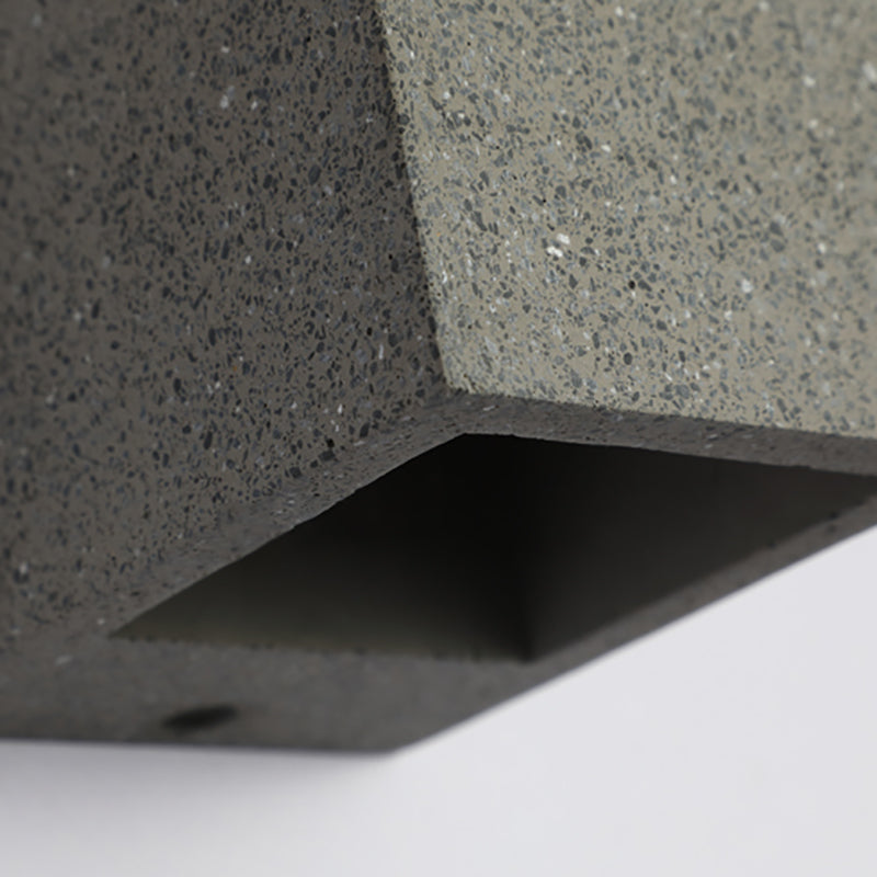 Pallen cúbico Splke Lighting Fixture Concreto Estilo simple Flush Monte Luz de pared