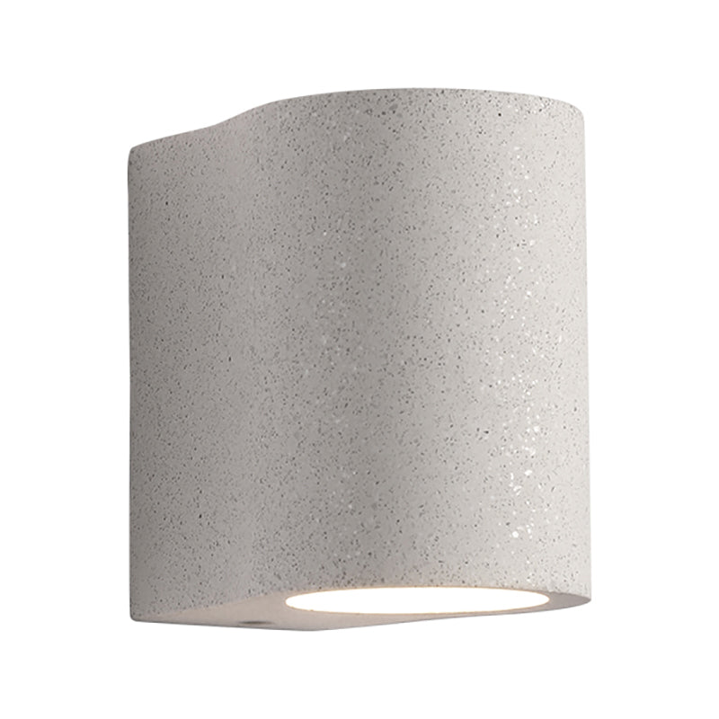 Cylindrical Cement Wall Washer Sconce Nordic Style Hallway Wall Light Fixture