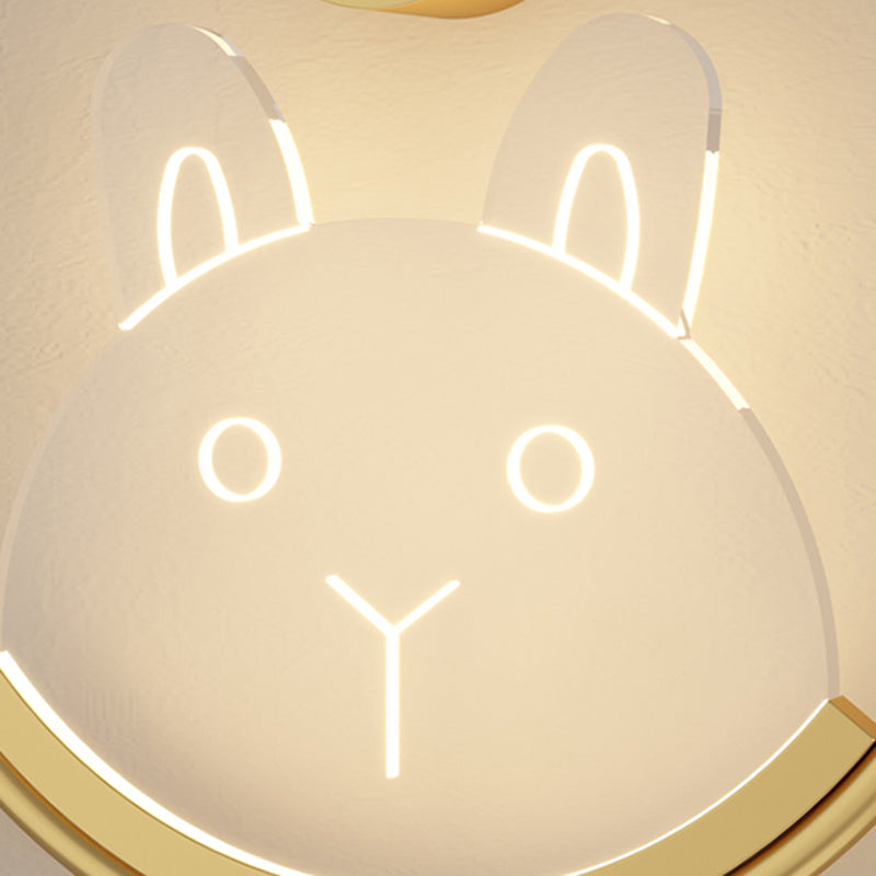 Stile per bambini a forma unica luci da parete in metallo lampade montate