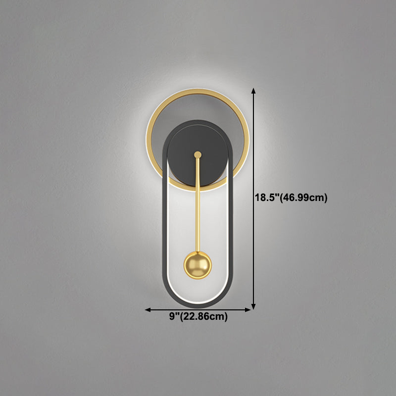 Stile per bambini a forma unica luci da parete in metallo lampade montate
