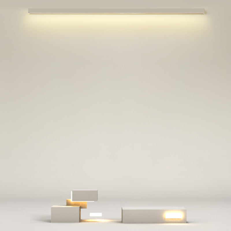 Linear Shape Metal Wall Light Modern 1-Light Wall Mounted Light Fixture