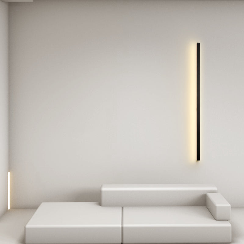 Linear Shape Metal Wall Light Modern 1-Light Wall Mounted Light Fixture