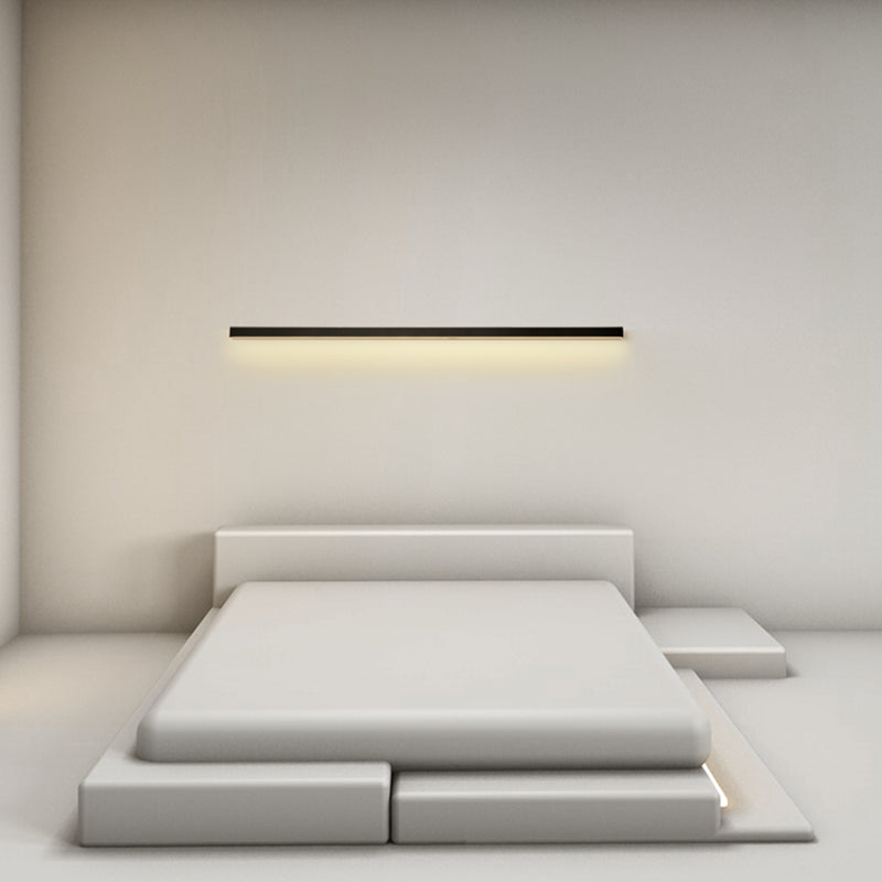 Linear Shape Metal Wall Light Modern 1-Light Wall Mounted Light Fixture
