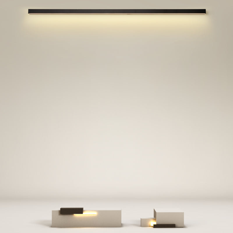 Linear Shape Metal Wall Light Modern 1-Light Wall Mounted Light Fixture