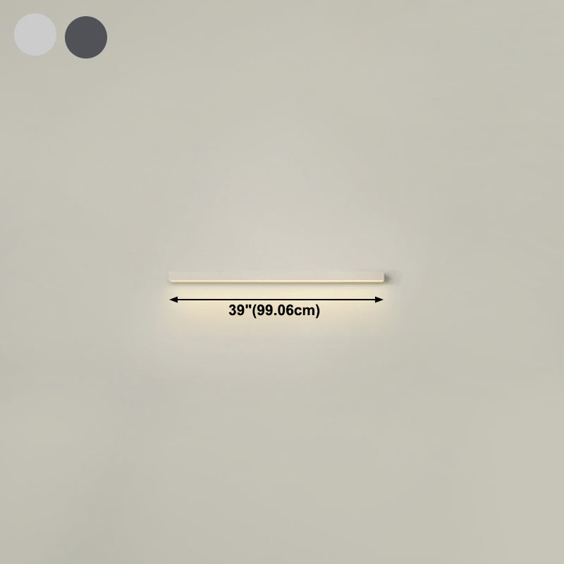 Linear Shape Metal Wall Light Modern 1-Light Wall Mounted Light Fixture