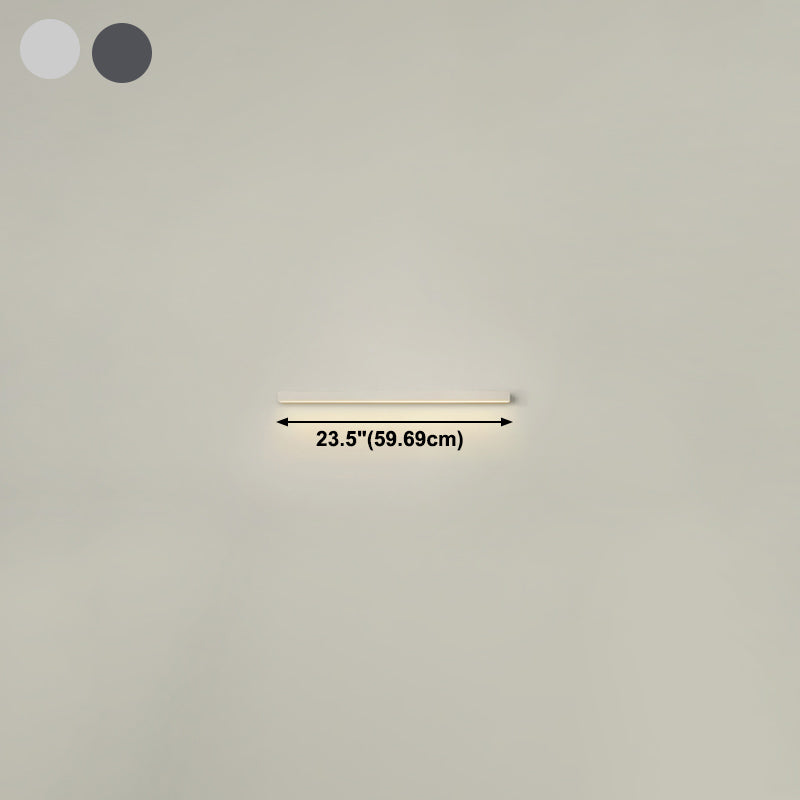 Linear Shape Metal Wall Light Modern 1-Light Wall Mounted Light Fixture