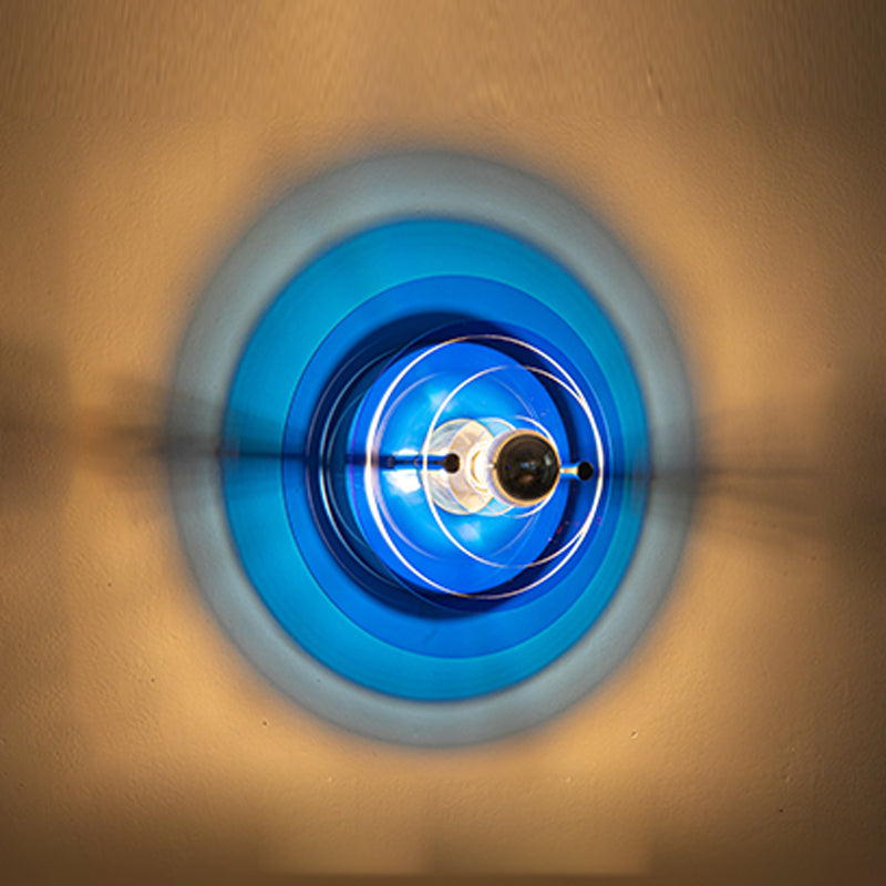 Creative Postmodern Round Sconce Lamp Acrylic 1-Light Staircase Wall Light Fixture