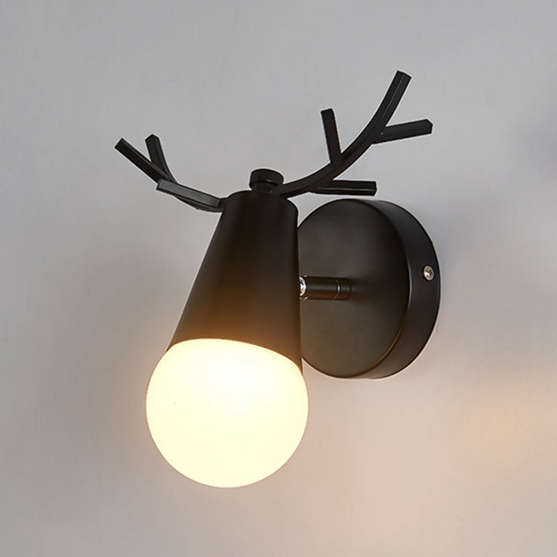 Modern Style Unique Shape Wall Sconce Metal 1 Light Sconce Lighting for Bedroom