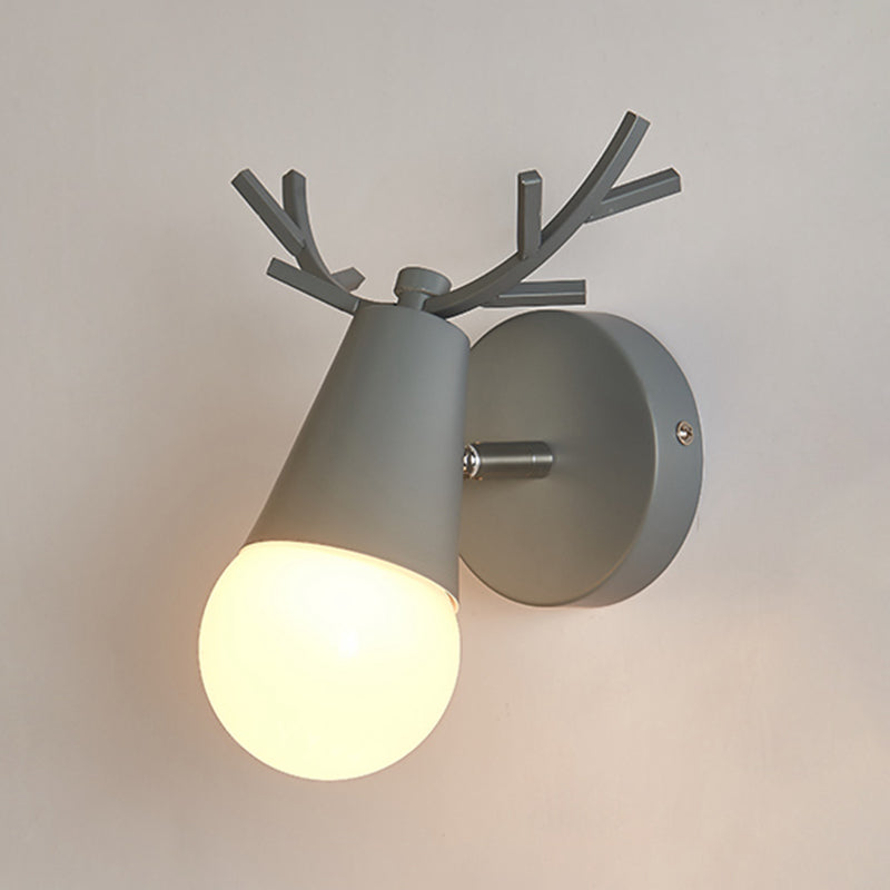 Modern Style Unique Shape Wall Sconce Metal 1 Light Sconce Lighting for Bedroom