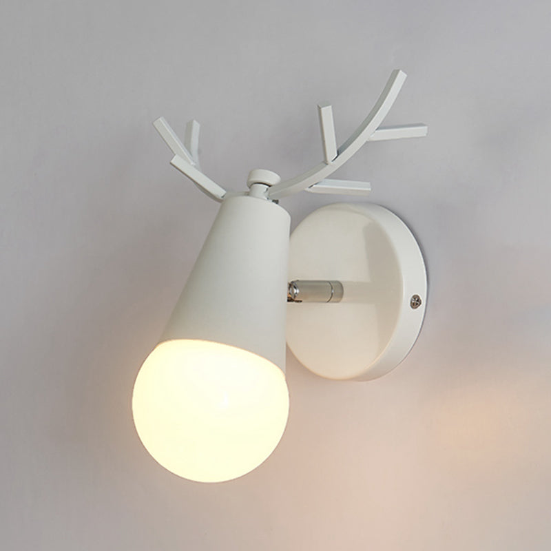 Modern Style Unique Shape Wall Sconce Metal 1 Light Sconce Lighting for Bedroom