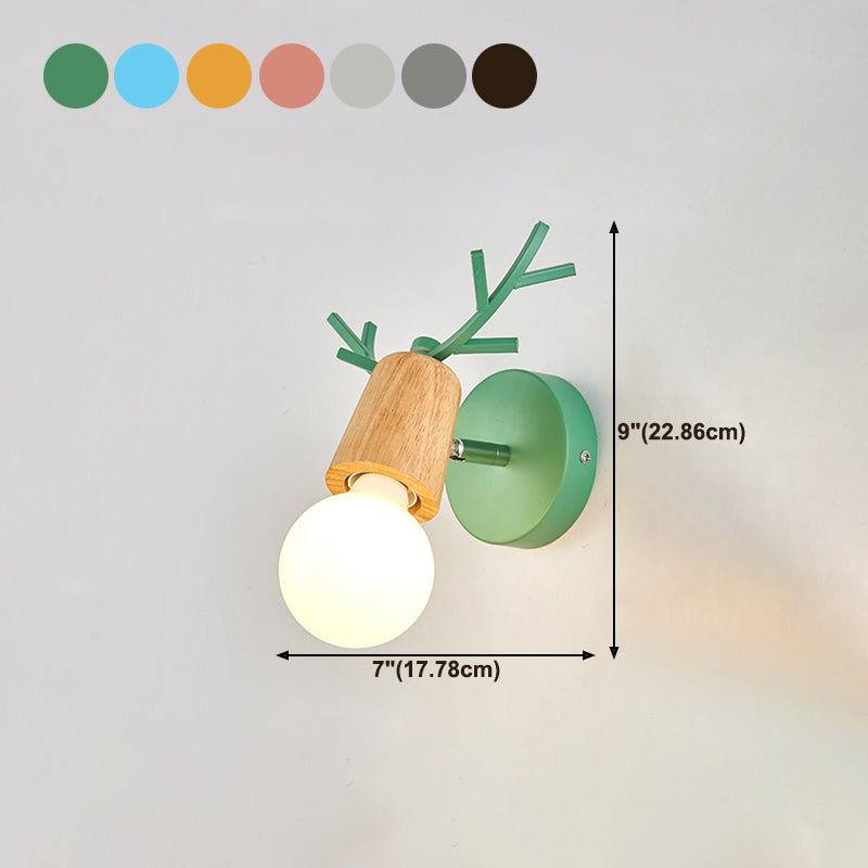 Modern Style Unique Shape Wall Sconce Metal 1 Light Sconce Lighting for Bedroom