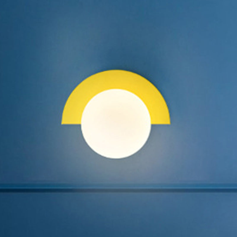 Ball Wall Lighting Fixtures Modern Style Glass 1 Light Wall Lamps