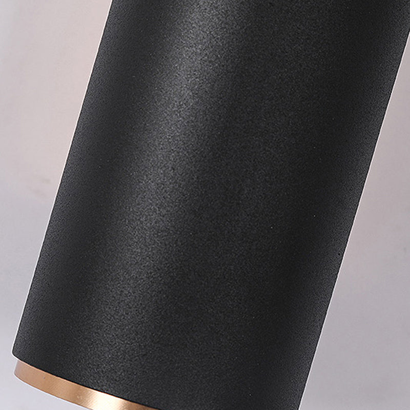 Medio cilindro forma de pared de metal estilo moderno 2 luces luz de montaje de pared