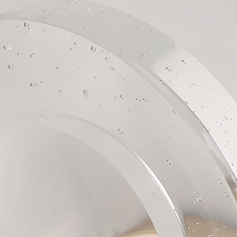 Round Shape Crystal Wall Light Modern Style 1 Light Wall Mount Light in Gold