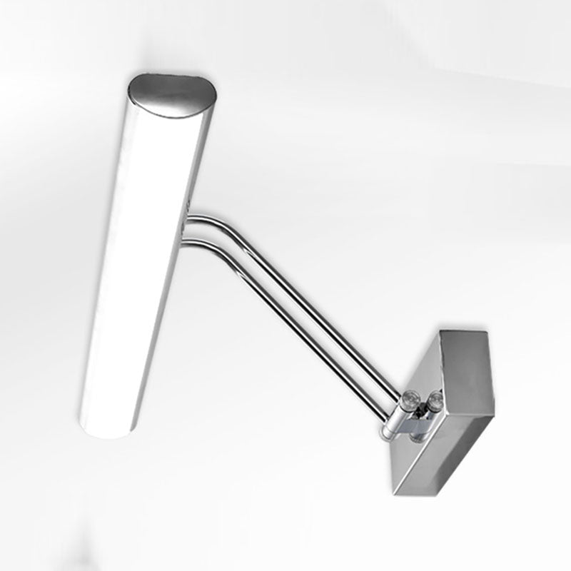 Linear Modern Style Vanity Light Metal 1-Light LED Mirror Light for Bathroom in Silver