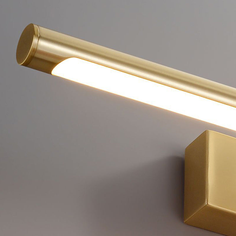 American Style Brass Vanity Light Strip 1 Light LED Mirror Light for Bathroom