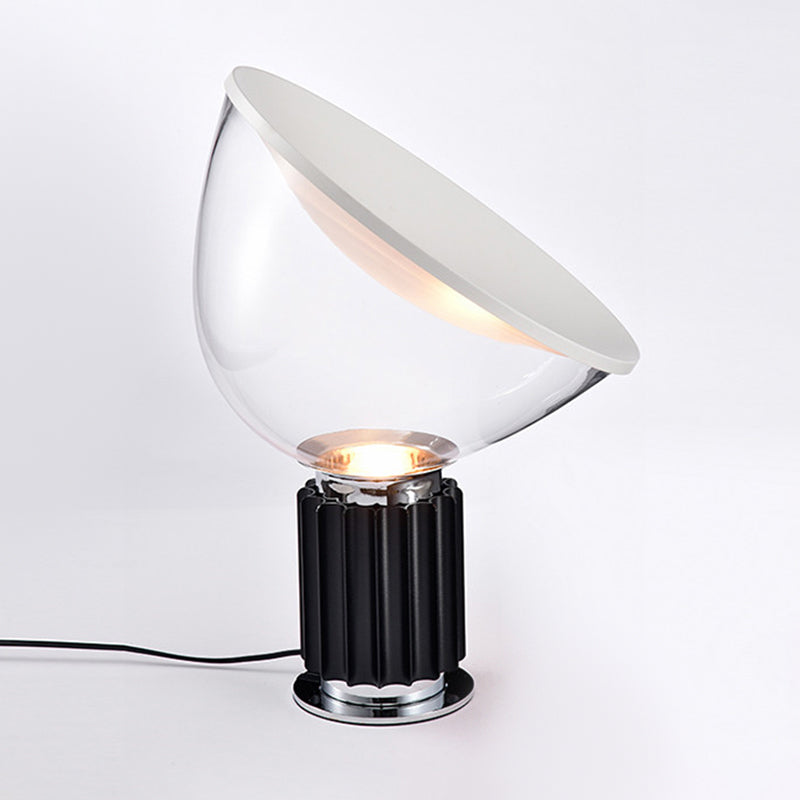 Round Glass Table Lamp Modern Style 1 Light Table Lamp Fixtures
