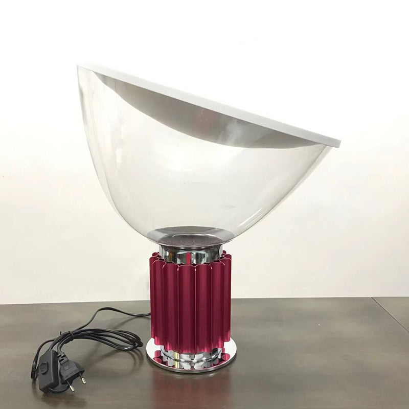 Round Glass Table Lamp Modern Style 1 Light Table Lamp Fixtures