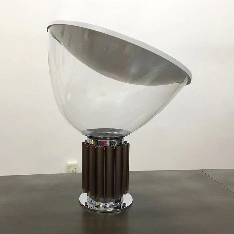 Round Glass Table Lamp Modern Style 1 Light Table Lamp Fixtures