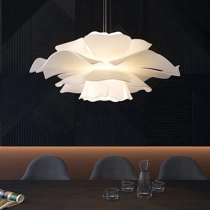 Almando de estilo moderno accesorio de iluminación colgante en forma de flores para sala de estar